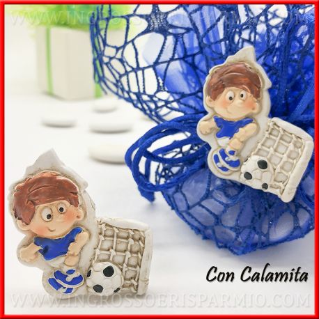 CALAMITE CALCIATORI GADGET ECONOMICI TEMA CALCIO MASCHIO PENSIERINI COMPLEANNO BAMBINO