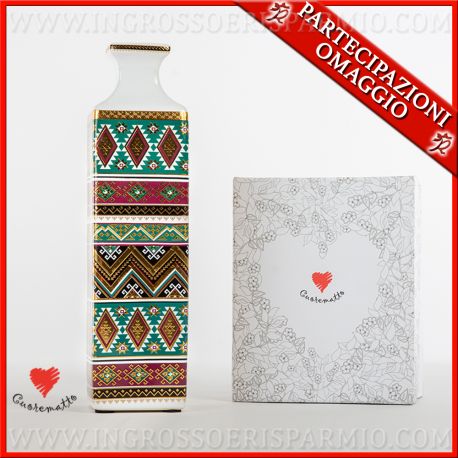 VASO ORIENTALE PORTAFIORI PORCELLANA IDEE SOLIDALI NOZZE BOMBONIERE ONLINE