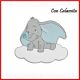 MAGNETI DUMBO PENSIERINI CALAMITE DISNEY NASCITA BAMBINO COMPLEANNO MASCHIO