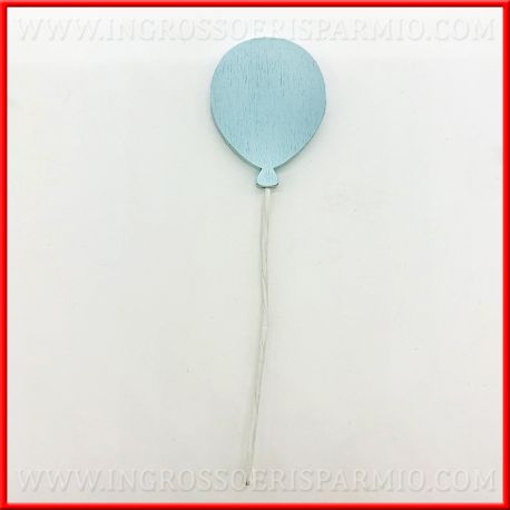 PALLONCINI IN LEGNO CELESTI DECORAZIONI BOMBONIERE NASCITA COMPLEANNO BAMBINO FAI DA TE