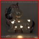 STATUE UNICORNI CON LUCE LED PER BAMBINA PORCELLANA ORIGINALI BOMBONIERE COMUNIONE BATTESIMO