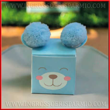 SCATOLINE PON PON PORTACONFETTI ORSETTI NASCITA E BATTESIMO BAMBINO CONFETTATE ORIGINALI 2020