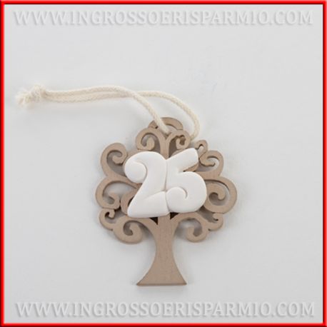 ALBERO CON NUMERO 25 APPLICAZIONI COMPLEANNO E ANNIVERSARIO SEGNAPOSTO ORIGINALI ONLINE