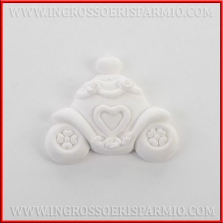 GESSETTI A FORMA DI CARROZZA CENERENTOLA DECORAZIONI FESTE TEMA COMPLEANNO BAMBINA