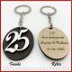 PORTACHIAVI 25° ANNIVERSARIO IN LEGNO PERSONALIZZABILI BOMBONIERE ORIGINALI ECONOMICHE