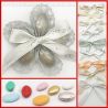 SACCHETTI A FIORE PER ANNIVERSARIO NOZZE D'ARGENTO ORIGINALI PORTACONFETTI ONLINE 