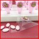 SET 24 CONI PORTA CONFETTI NASCITA BIMBA CON FIOCCO + VASSOIO BOMBONIERE ECONOMICHE FAI DA TE