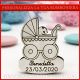 DECORAZIONI LEGNO PERSONALIZZATE PASSEGGINO BABY NASCITA BAMBINO BAMBINA IDEE