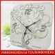 OROLOGIO MODERNO ALBERO DELLA VITA IN ECOPELLE MATRIMONIO BOMBONIERE PERSONALIZZATE ONLINE