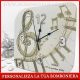 OROLOGI TEMA MUSICA CON CHIAVE DI VIOLINO ORIGINALI + STAMPA IN ECOPELLE CON PERSONALIZZAZIONE BOMBONIERE INGROSSO