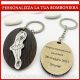 PORTACHIAVI BALLERINA IDEE COMUNIONE PERSONALIZZATI INCISIONE PENSIERINI BAMBINA TEMA DANZA