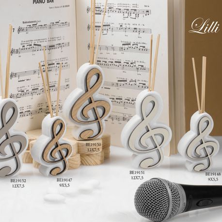 DIFFUSORI ORIGINALI CHIAVE DI VIOLINO DOLCICOSE TEMA MUSICA IDEE MATRIMONIO COMUNIONE LINEA LILLI