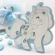 OROLOGI UNICORNO IN LEGNO CELESTE PER MASCHIETTO VENDITA ONLINE BOMBONIERE BATTESIMO BAMBINO