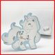 OROLOGI UNICORNO IN LEGNO CELESTE PER MASCHIETTO VENDITA ONLINE BOMBONIERE BATTESIMO BAMBINO