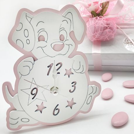 OROLOGIO "LA CARICA DEI 101" ROSA BAMBINA NOVITA' BATTESIMO CANE BOMBONIERE ONLINE PERSONAGGI DISNEY