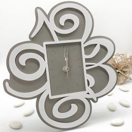 OROLOGIO MODERNO CON NUMERI GRANDI DESIGN IN LEGNO NOVITA' BOMBONIERE MATRIMONIO ONLINE