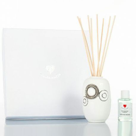 PROFUMATORE PER AMBIENTI CUOREMATTO CERAMICA IDEE MATRIMONIO BOMBONIERE UTILI PREZZI BASSI