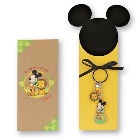 PORTACHIAVI DISNEY TOPOLINO AVVENTURA CON ASTUCCIO REGALO BOMBONIERE ORIGINALI PRIMO COMPLEANNO PREZZI INGROSSO