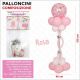 SCULTURE DI PALLONCINI IN LATTICE ROSA KIT PER FESTE INGROSSO