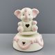 ELEFANTINI BATTESIMO BAMBINA CARILLON CERAMICA NOVITA'
