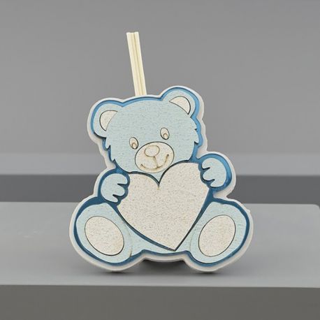 ORSETTI BATTESIMO PORTA ESSENZE AMBIENTI CELESTE BAMBINO