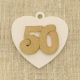 DECORAZIONI CUORE BOMBONIERE 50 ANNI MATRIMONIO LEGNETTI APPLICAZIONI COMPLEANNO ANNIVERSARIO