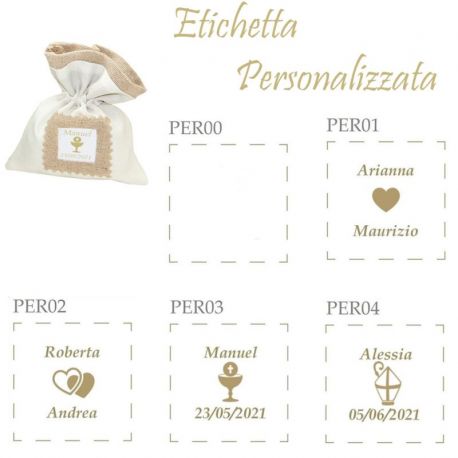 BIGLIETTINI PERSONALIZZATI MATRIMONIO COMUNIONE CRESIMA