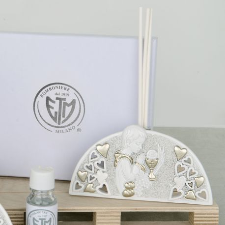 DIFFUSORE AROMI PRIMA COMUNIONE BIMBO IDEE BOMBONIERE UTILI MASCHIETTO