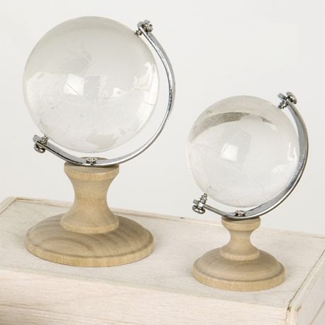 MAPPAMONDO IN VETRO E LEGNO NATURALE BOMBONIERE TEMA VIAGGIO NOZZE LAUREA