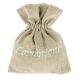 SACCHETTI PER CONFETTI IN JUTA PER CONFEZIONI FAI DA TE COMUNIONE UNISEX RICAMATI CONFETTATA