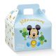 SCATOLINA VALIGETTA TOPOLINO DISNEY CON MANICO IDEE CONFETTATA BATTESIMO MASCHIETTO "ABBRACCIAMI" CELESTE