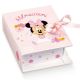 SCATOLINE PORTACONFETTI A LIBRO MINNIE FAI DA TE CONFETTATE DISNEY SEGNAPOSTO BATTESIMO BAMBINA