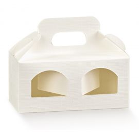 SCATOLA PER MACARONS E DOLCETTI MONOPORZIONE IDEA BOMBONIERE ALIMENTARI ECONOMICHE PENSIERINI