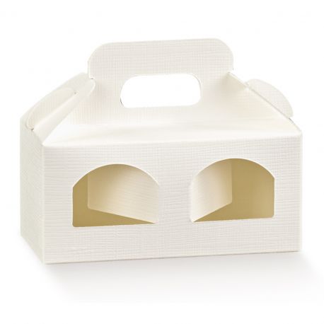 SCATOLA PER MACARONS E DOLCETTI MONOPORZIONE IDEA BOMBONIERE ALIMENTARI ECONOMICHE PENSIERINI