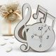 OROLOGIO DA TAVOLO NOTE MUSICALI E CHIAVE DI VIOLINO IDEE BOMBONIERE ECONOMICHE LEGNO TEMA MUSICA