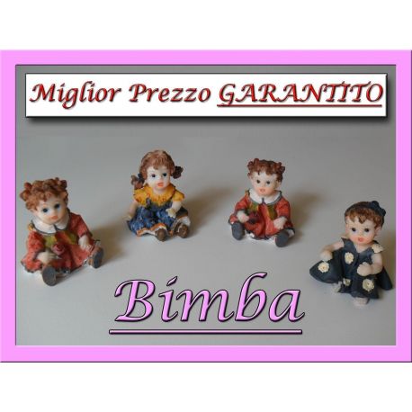 Bimbe in resina colorata Bimba