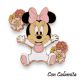 MAGNETI DISNEY MINNIE CON FIORELLINI BOMBONIERE E CONFETTATE ORIGINALI FEMMINUCCIA NASCITA BATTESIMO 1 ANNO