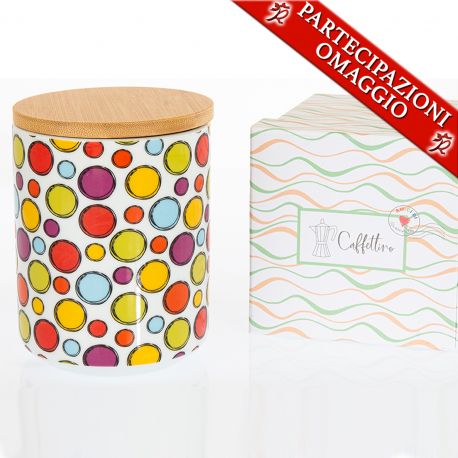 BARATTOLI PER ALIMENTI IN CERAMICA DECORATA ERMETICI BOMBONIERE SOLIDALI ORIGINALI IDEE UTILI PER LA CASA