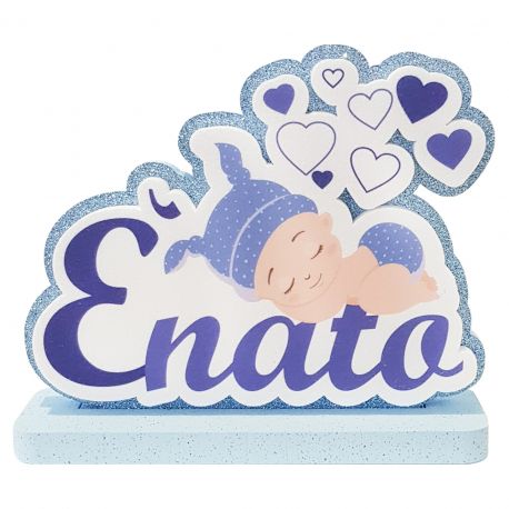 SAGOME POLISTIROLO PER NASCITA BAMBINO "E' NATO" PREZZI INGROSSO