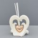 PROFUMATORI PER AMBIENTI A FORMA DI CUORE CERAMICA MATRIMONIO