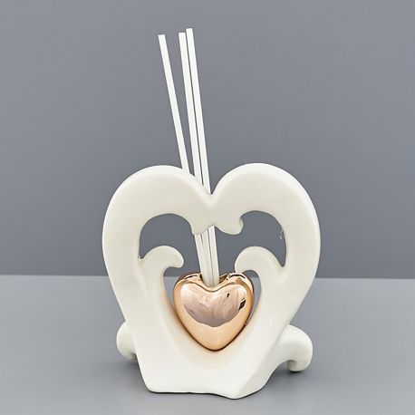 PROFUMATORI PER AMBIENTI A FORMA DI CUORE CERAMICA MATRIMONIO