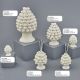 PIGNE CERAMICA BIANCA ORNAMENTALI LAMPADE E PORTA PROFUMI