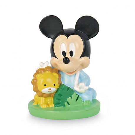 BABY MICKEY MOUSE STATUINA IN RESINA BOMBONIERE E SEGNAPOSTO NASCITA ORIGINALI DISNEY BATTESIMO MASCHIO
