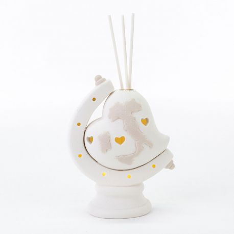 PROFUMATORE AMBIENTE CON LED FORMA CUORE ITALIA BOMBONIERE