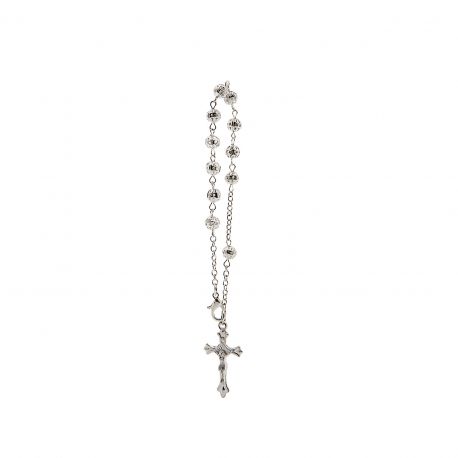 DECINA ROSARIO CON GRANI TRAFORATI CROCIFISSO BOMBONIERE SACRE