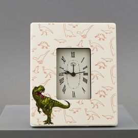 OROLOGIO DA TAVOLO AL QUARZO CON DINOSAURI E T-REX BOMBONIERE ORIGINALI MASCHIETTO