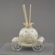 CARROZZA CON STRASS BIANCO PERLA PROFUMATORE PER AMBIENTI BOMBONIERE COMUNIONE BAMBINA