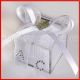 SCATOLINE PORTACONFETTI BIANCA MATRIMONIO PERSONALIZZATE CUORE BOMBONIERE CONFETTATE NOZZE