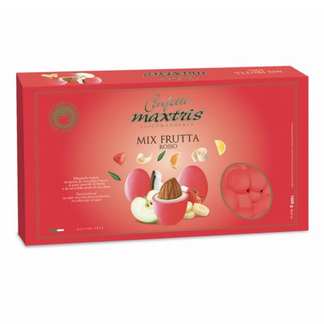 CONFETTI MAXTRIS ROSSI ALLA FRUTTA 1KG CONFETTATE LAUREA ORIGINALI IDEE PREZZI BASSI ONLINE