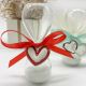CLESSIDRE IN VETRO SABBIA IN 4 COLORI A SCELTA CON CIONDOLI CUORE BOMBONIERE MATRIMONIO ELEGANTI ORIGINALI